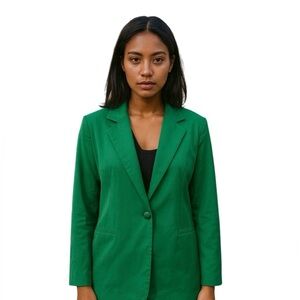 Spring and Mercer NWT Emerald
Green Single Button Blazer Lightweight
Women's M